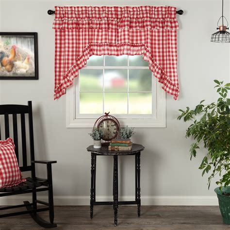 black and red buffalo plaid curtains|country kitchen curtains buffalo plaid.